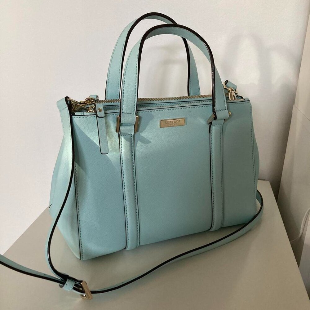kate spade light blue bag